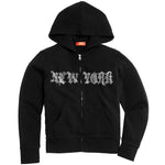 Zip Hoody with Star back & Apple Rhinestud - Denny's
