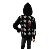 Zip Hoody with Star back & Apple Rhinestud - Denny's