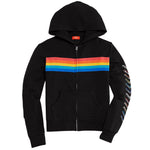 Zip Hoody with Rainbow & Rhinestuds - Denny's