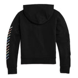 Zip Hoody with Rainbow & Rhinestuds - Denny's