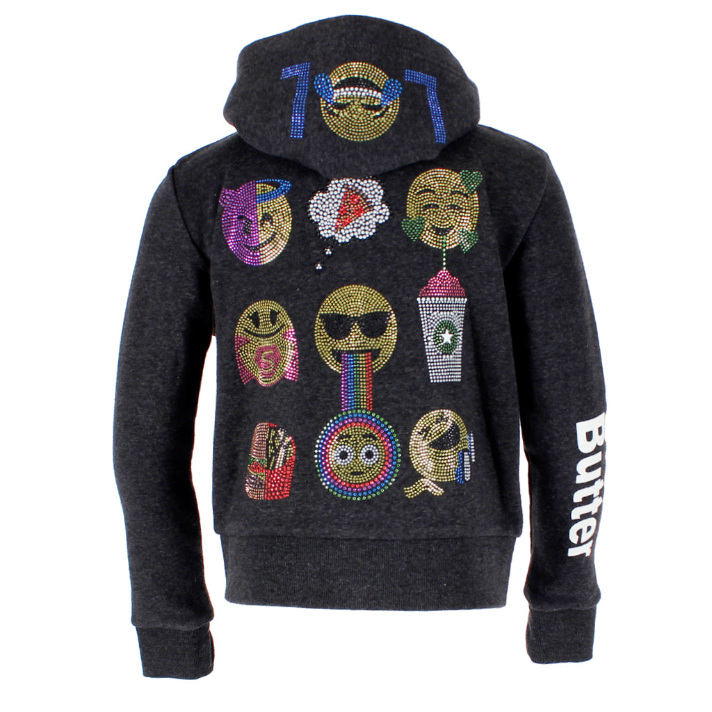 Zip Hoody With Emoji - Denny's
