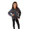 Long Sleeve Pullover Top with Tie Front - Denny's
