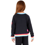 Pullover Contrast Rib with Stone Hearts - Denny's