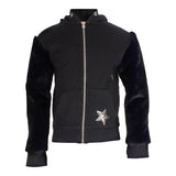 Zip Hoody with Plush Fur Sleeves - Denny's