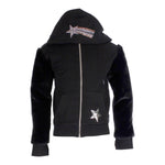 Zip Hoody with Plush Fur Sleeves - Denny's