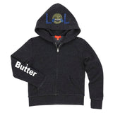 Solid Fleece Zip Hoody with Emojis - Denny's
