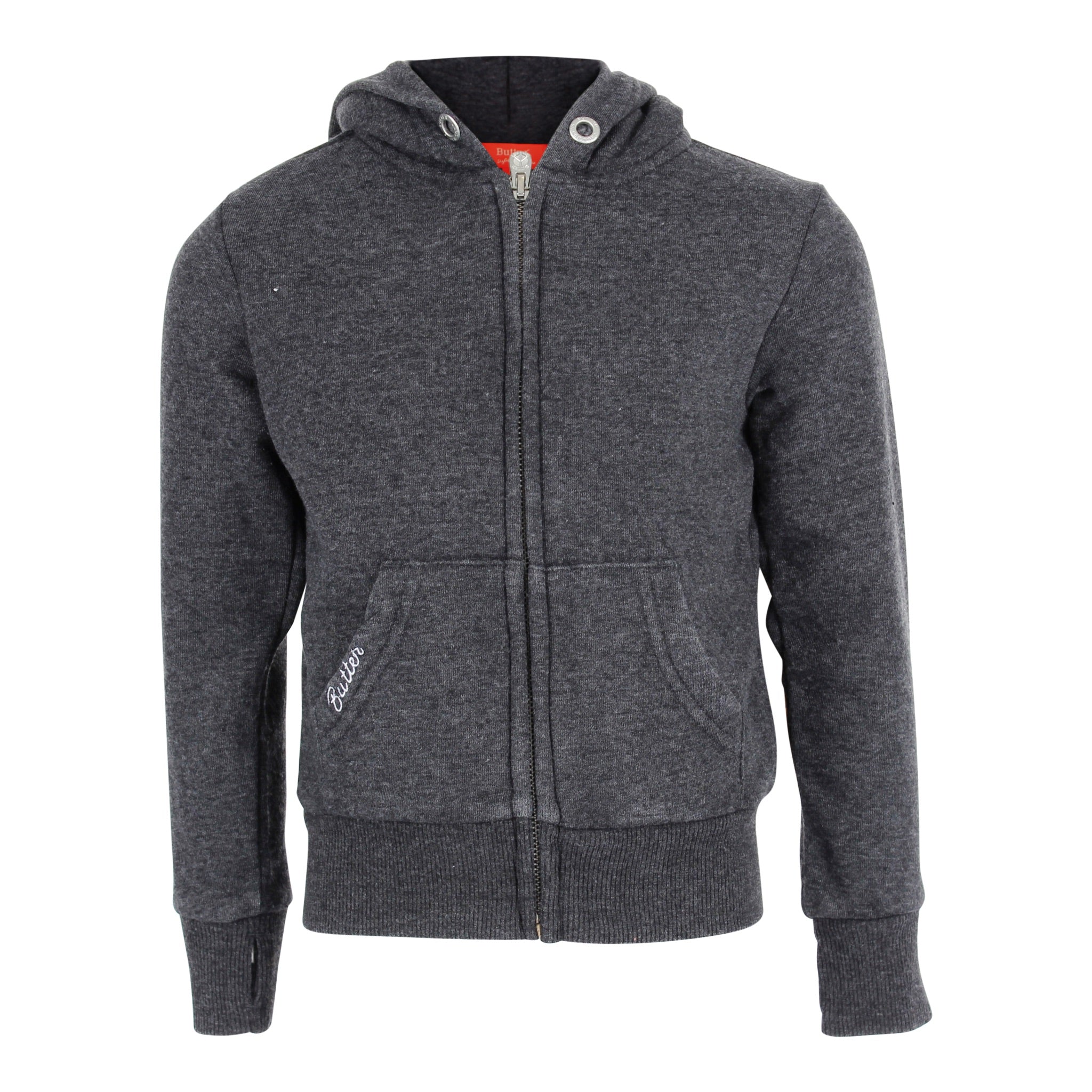 Burnout Fleece Zip Hoodie with Emojis - Denny's