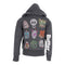 Burnout Fleece Zip Hoodie with Emojis - Denny's