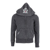 Burnout Fleece Zip Hoodie with Emojis - Denny's