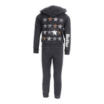 2 Piece Zip Hoodie Jogger Set with Stars - Denny's