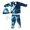 4pc Navy Tie Dye Side Snap Take Home Set - Denny's