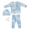 4pc Blue Tie Dye Side Snap Take Home Set - Denny's