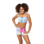 Blue Turq & Purple Tie Dye Boy Short - Denny's