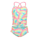 2pc Rainbow Love Tie Dye Tankini - Denny's