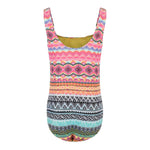 1pc Tribal Twist Cut Out Bathing Suit - Denny's