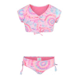2pc Techno Tie Dye Cropkini - Denny's