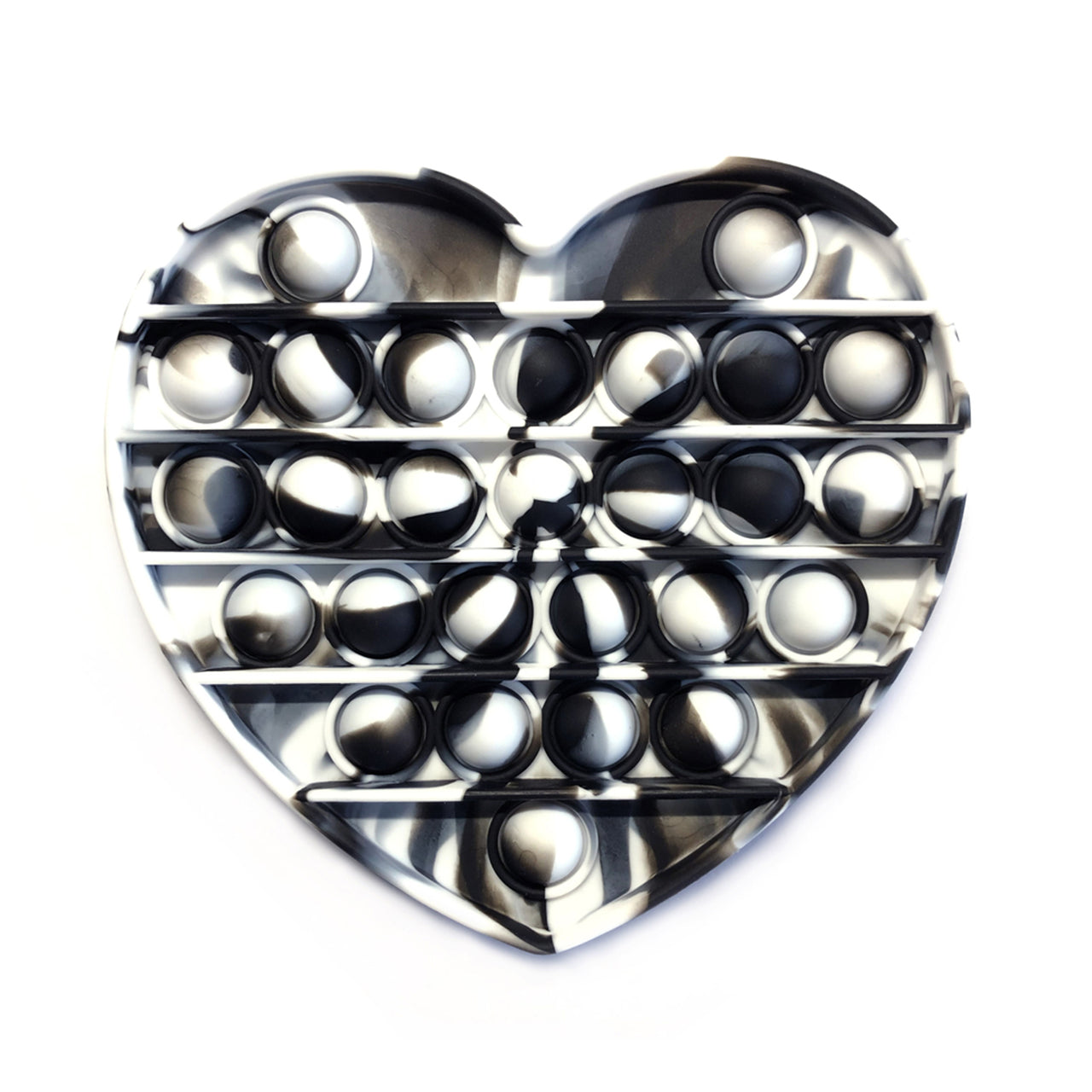 Black & White Tie Dye Heart Pop It - Denny's