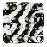 Tie Dye Square Black & White Pop It - Denny's