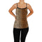 Leopard Lace Trim Cami - Denny's