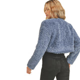 Crop Faux Fur Jacket - Denny's