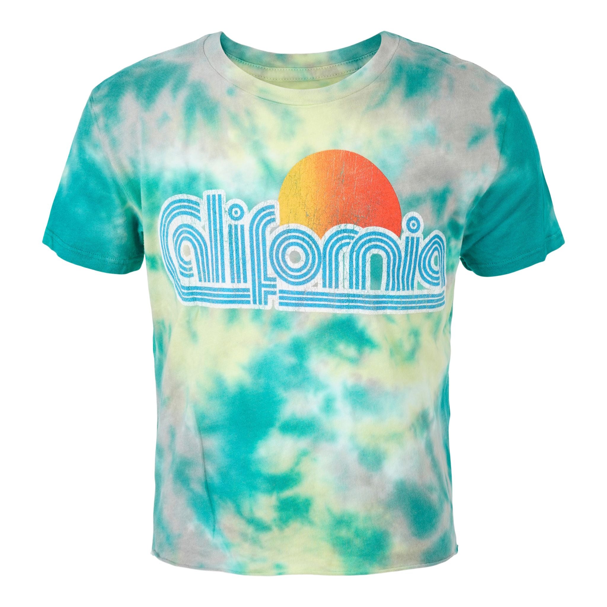 Tie Dye California Crop Tee - Denny's