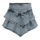Denim Ruffle Skirt - Denny's