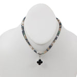 Green Camo Choker with Black Quad - Denny's