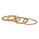 Set of 4 Gold Beaded Stretch Bracelet - Denny's