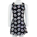 All Over Black And Silver Dress Lips - Denny's
