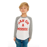 Man On a Mission Raglan - Denny's