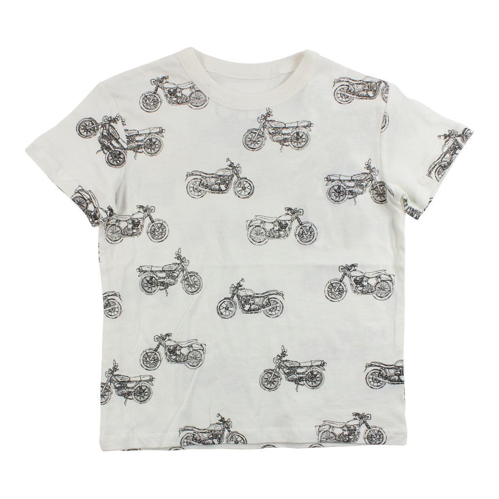 Motor Cycle Toss All Over Tee - Denny's