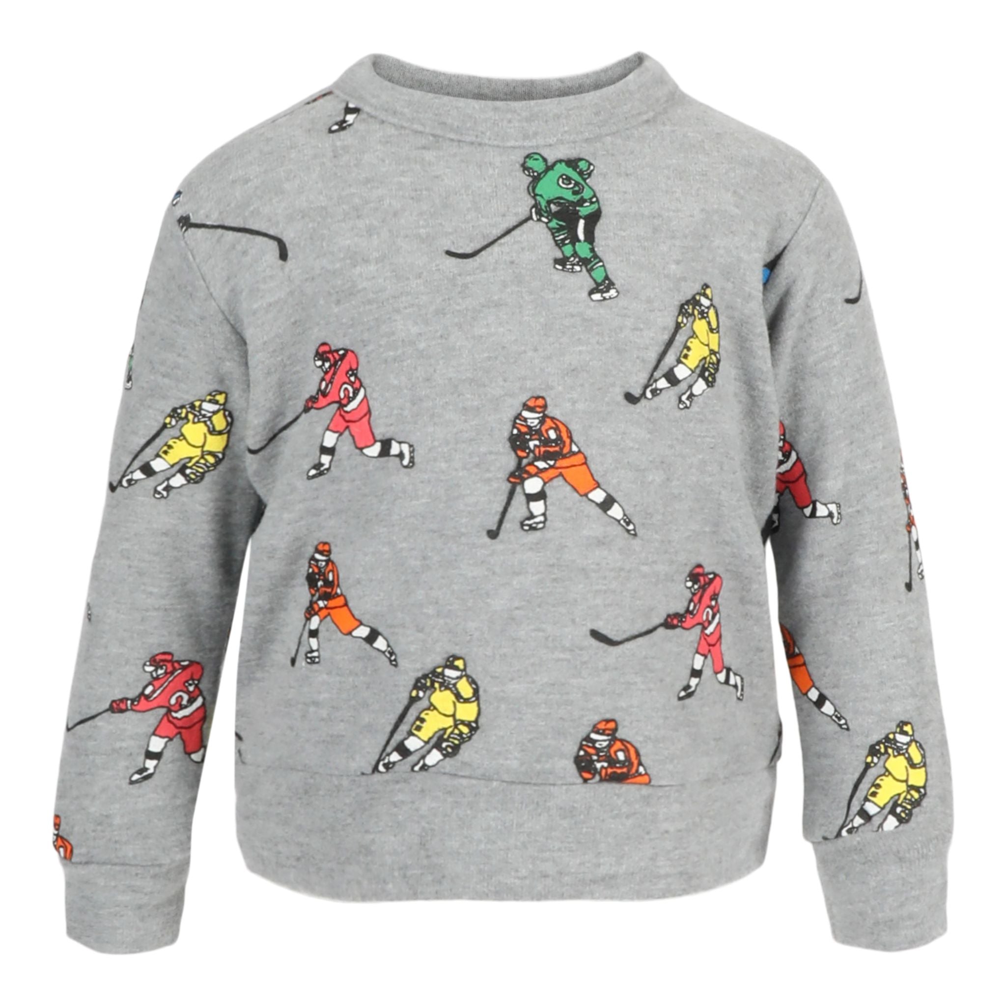 All Over Hockey Player Hacci Sweatshirt - Denny's