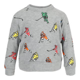 All Over Hockey Player Hacci Sweatshirt - Denny's