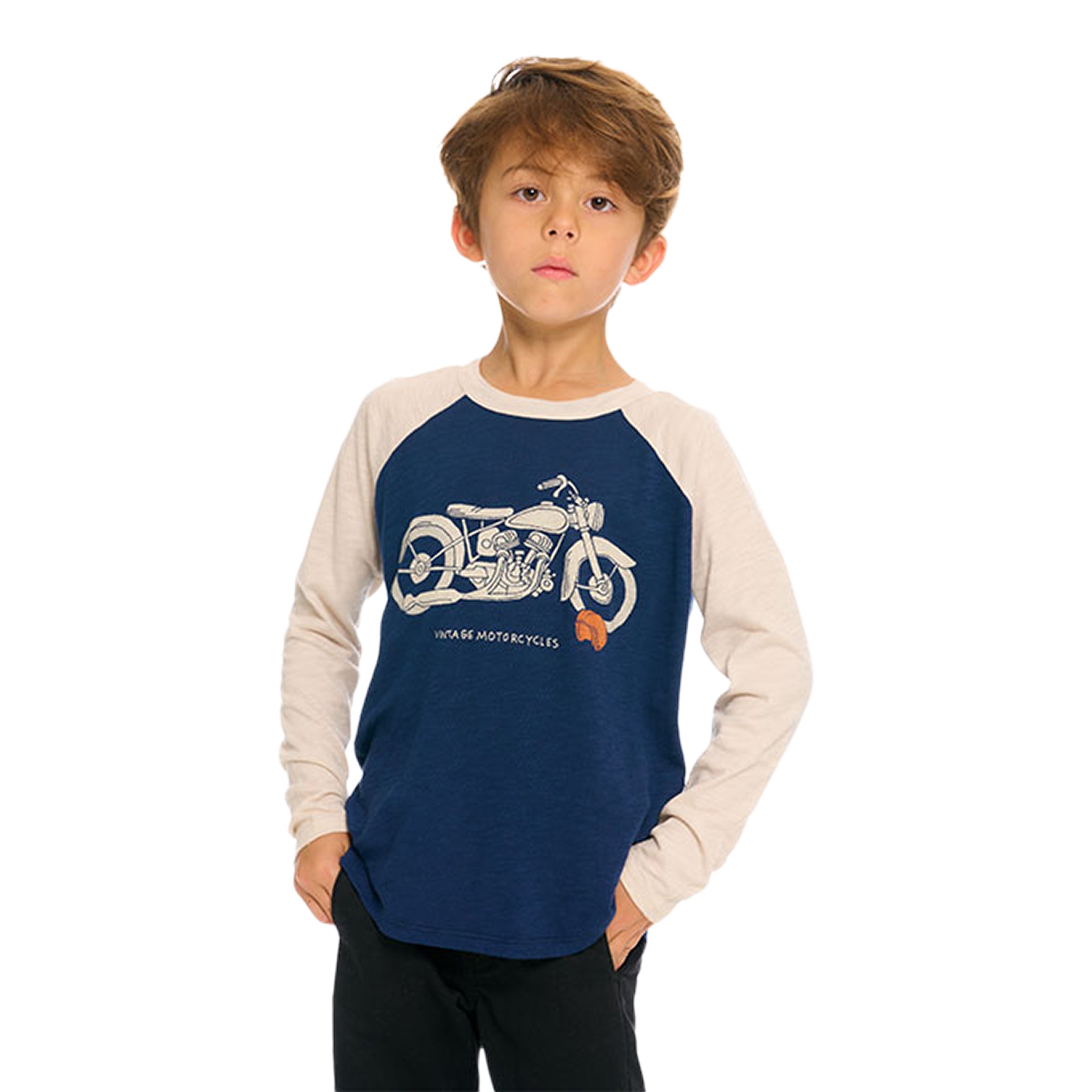 Vintage Motorcycle Raglan Tee - Denny's