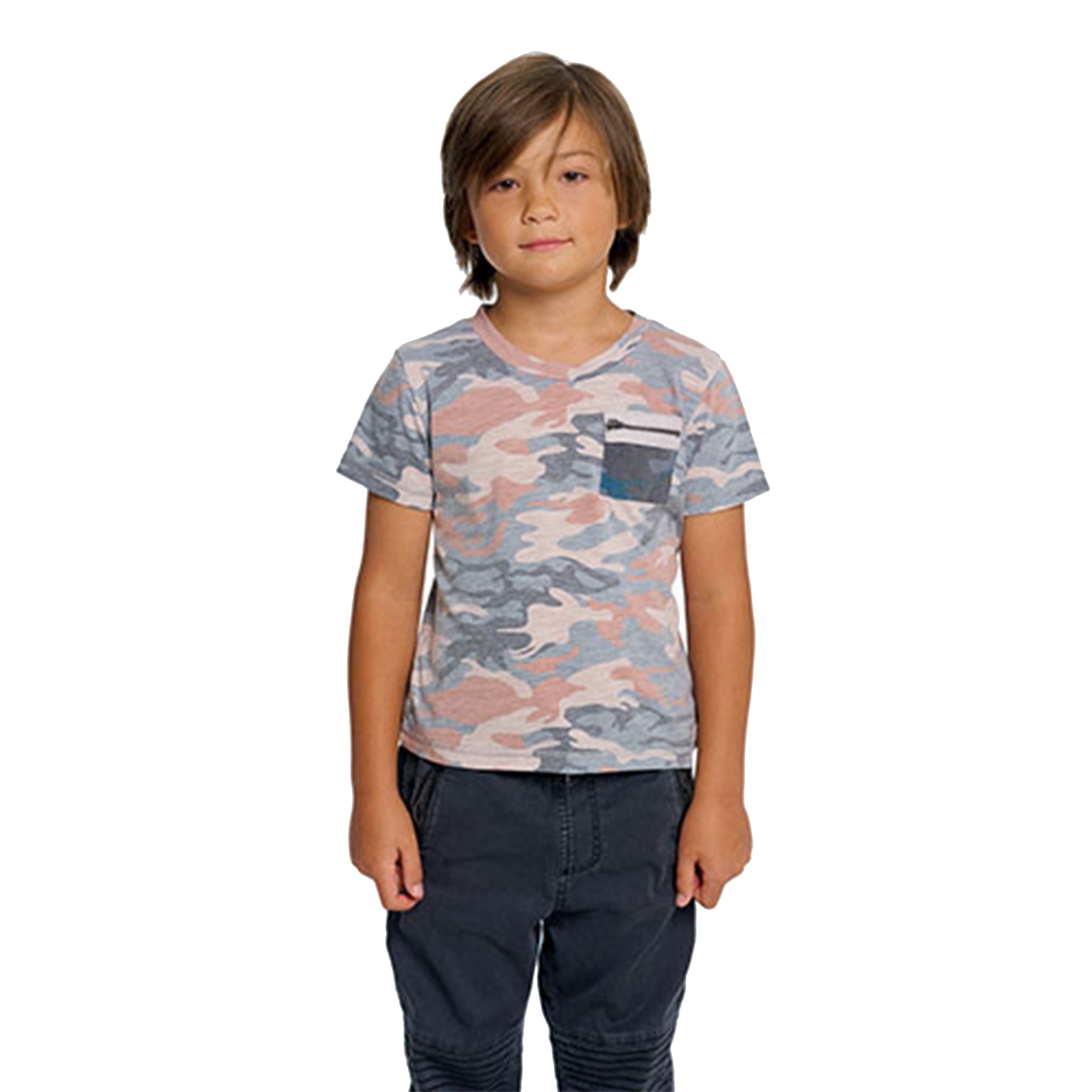 Camo Zip Pocket Tee - Denny's
