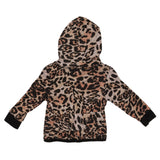 Leopard Ruffle Back Hacci Hoodie - Denny's