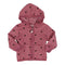 Ruffle Back Sweatshirt with Hearts - Denny's