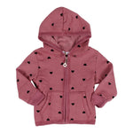 Ruffle Back Sweatshirt Hearts - Denny's