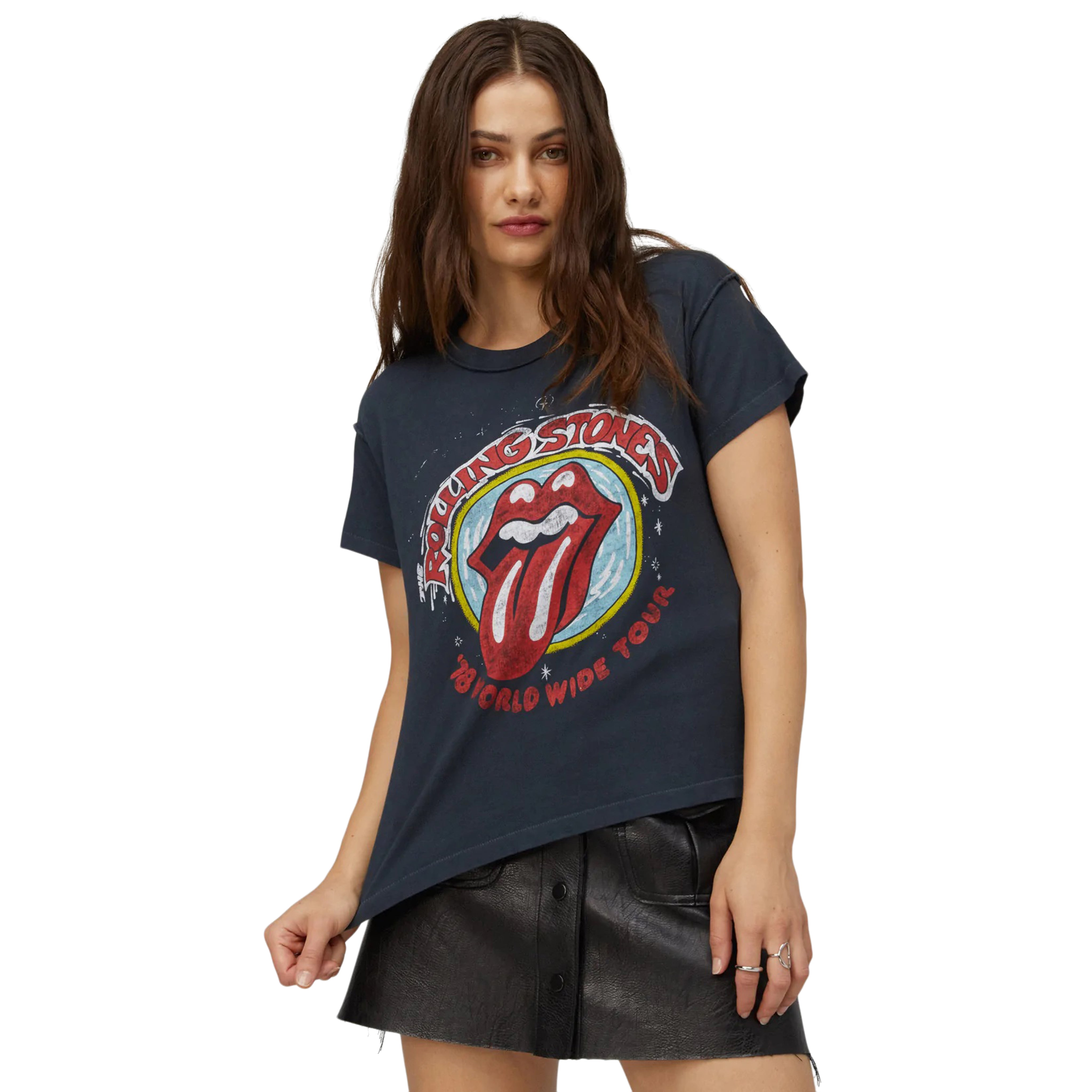 Rolling Stones 78 Reverse Girlfriend Tee - Denny's