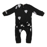 Hacci Hearts Ruffle Back Romper - Denny's