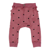 Ruffle Back Sweatpant with Hearts - Denny's