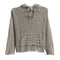 Rhinestone Hooded Sweater - Denny's