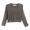 Rhinestone Sleeve Sweater - Denny's