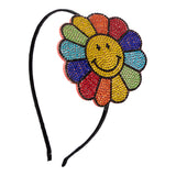 Crystalized Flower Smiley Headband - Denny's