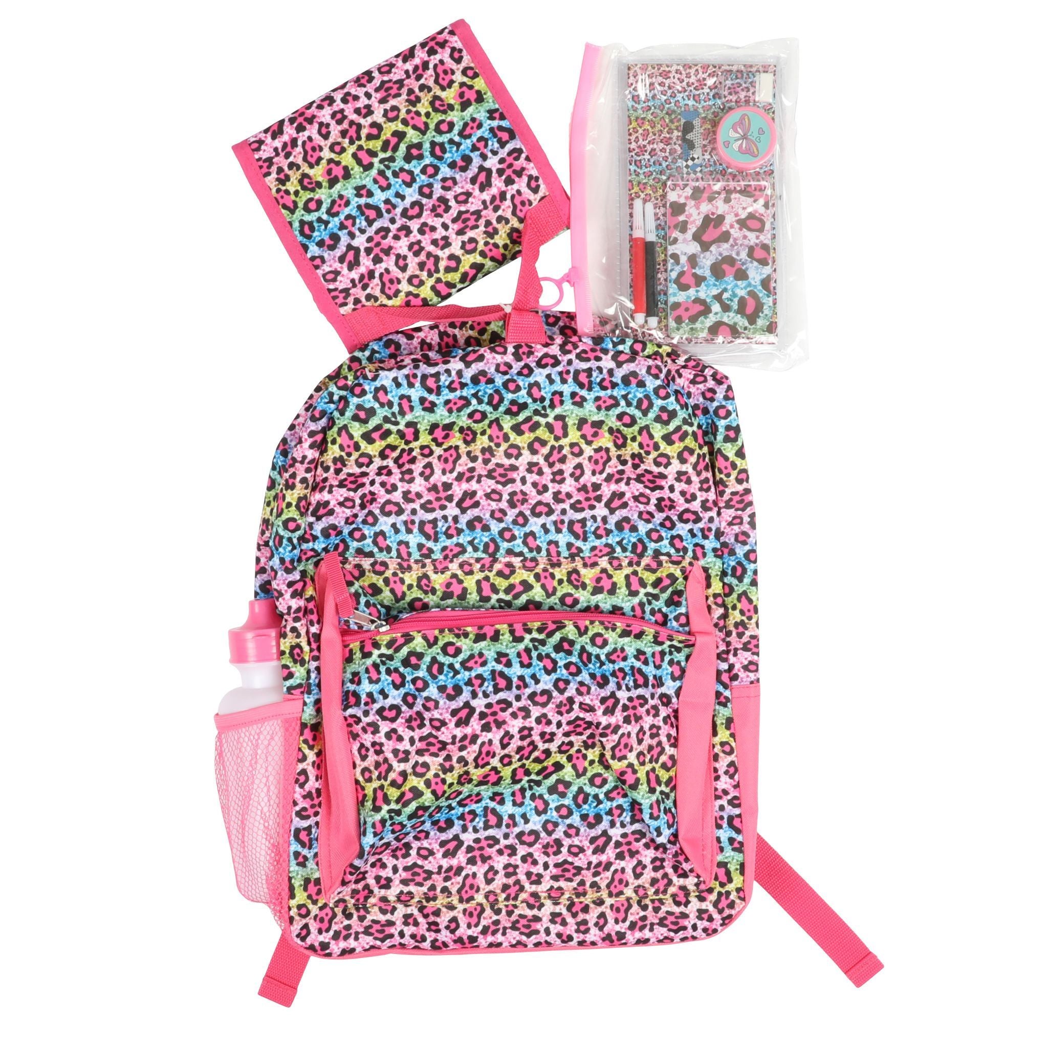 11 Pc Rainbow Animal Backpack Set - Denny's