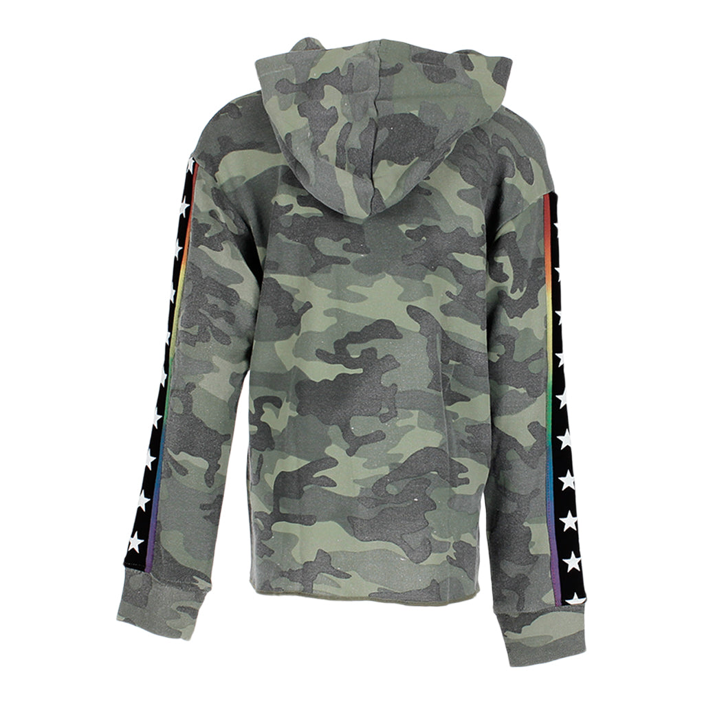 Camo Sweatshirt with Star Piping Down Arm - Denny's