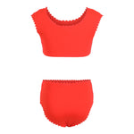 2pc Colorblock Scallop Bikini - Denny's