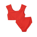 2pc Colorblock Scallop Bikini - Denny's
