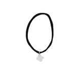 Clover Choker with Silver Dots - Denny's