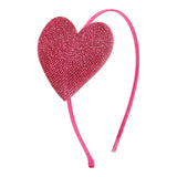 Large Crystal Heart Headband - Denny's